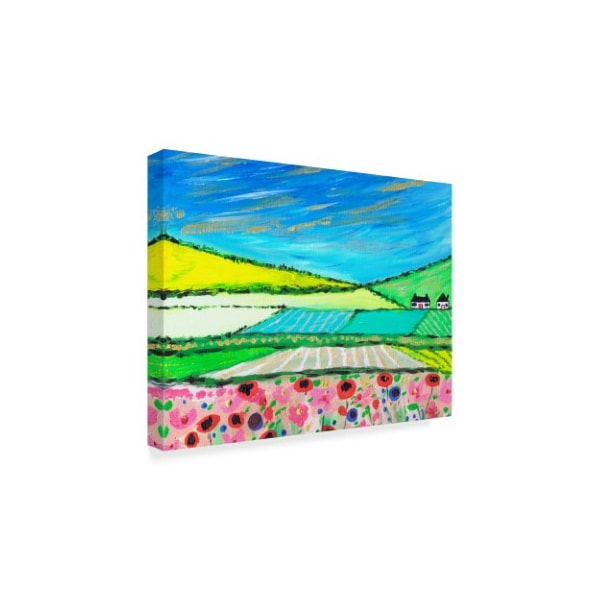 Caroline Duncan Art 'Golden Cornfields' Canvas Art,14x19